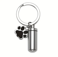 Peaceful Pet Cremation Catalog Black paw keyring