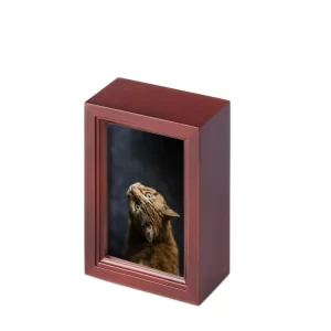 Peaceful Pet Cremation Catalog WOODEN PHOTO URN