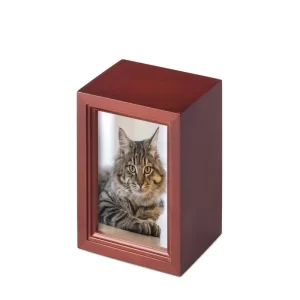 Peaceful Pet Cremation Catalog WOODEN PHOTO URN 1